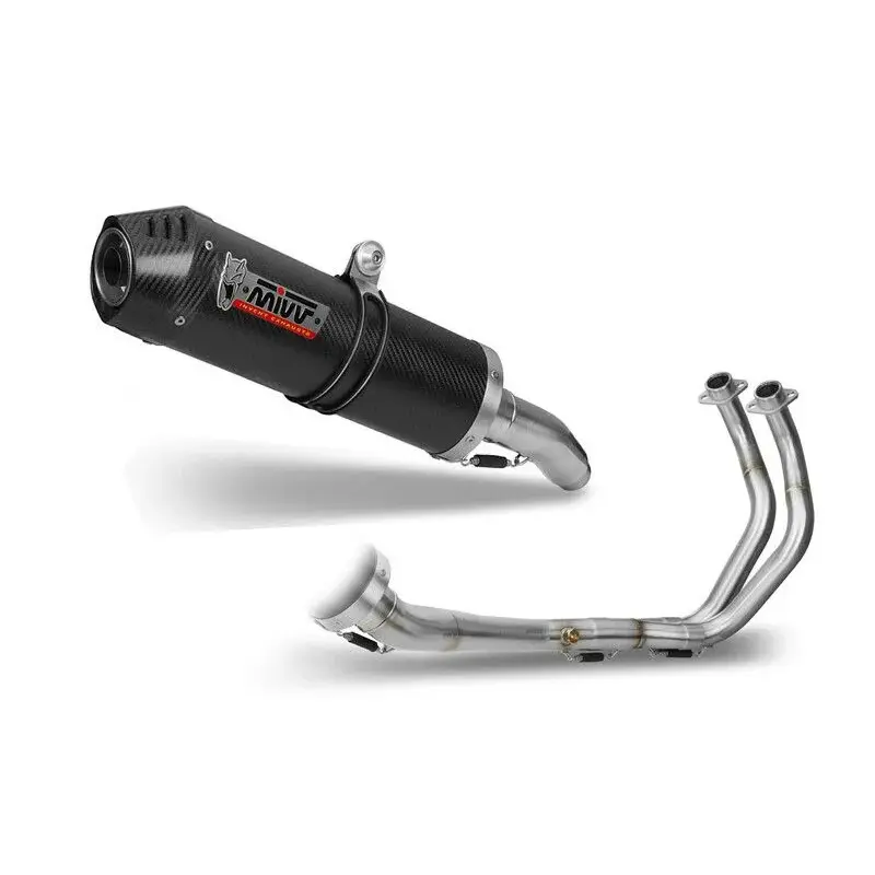 Ligne complète MIVV OVAL carbone/casquette carbone Yamaha MT-07