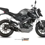 Ligne complète MIVV Suono inox silencieux inox brossé noir Yamaha MT125