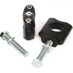 Pontets de guidon oversize ODI noir ø28,6 mm Honda/Kawasaki