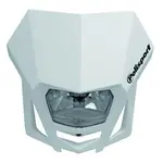 Plaque phare Polisport LMX blanc