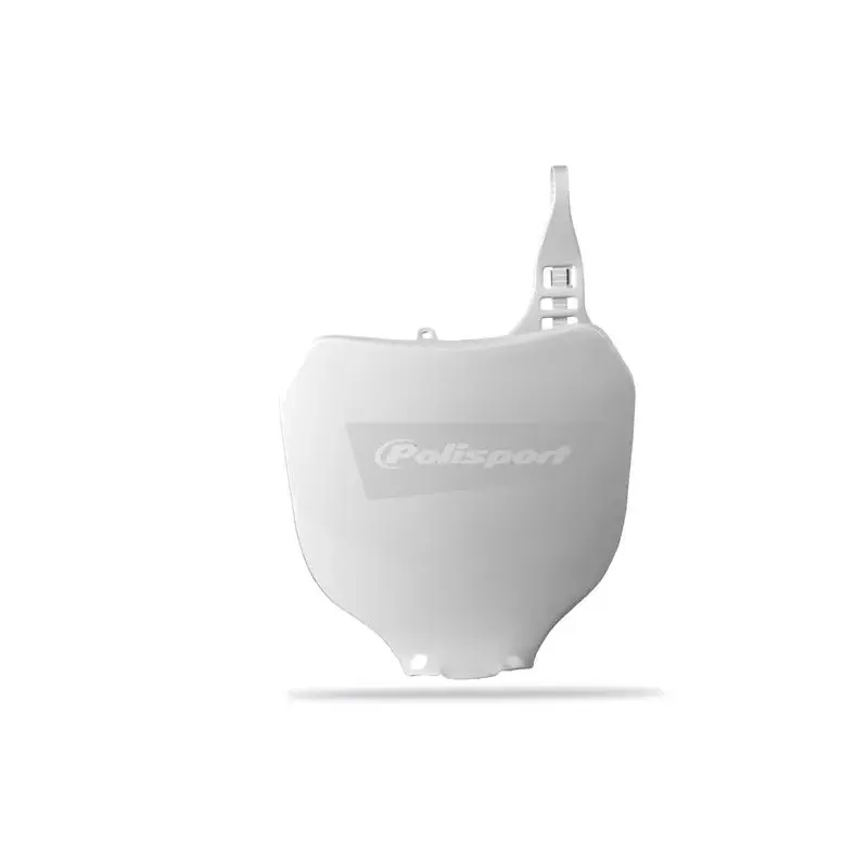 Plaque numéro frontale Polisport blanc Yamaha