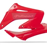 Ouïes de radiateur Polisport rouge Honda CRF250R/CRF450R