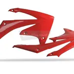 Ouïes de radiateur Polisport rouge Honda CRF250R/CRF450R