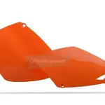 Plaques latérales Polisport orange KTM