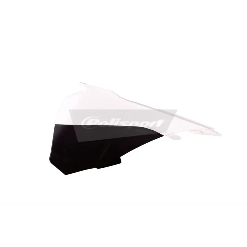 Caches boîte à air Polisport blanc/noir KTM SX85