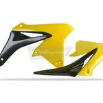 Ouïes de radiateur Polisport noir/jaune Suzuki RM-Z250