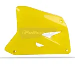 Ouïes de radiateur Polisport jaune Suzuki RM85