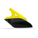 Plaques latérales POLISPORT couleur origine (10-12) jaune/noir Suzuki RM-Z250