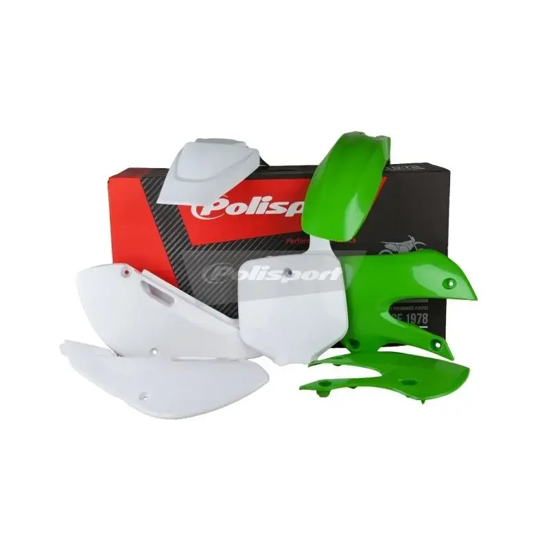 Kit plastique POLISPORT couleur origine (13-14) Kawasaki KX65