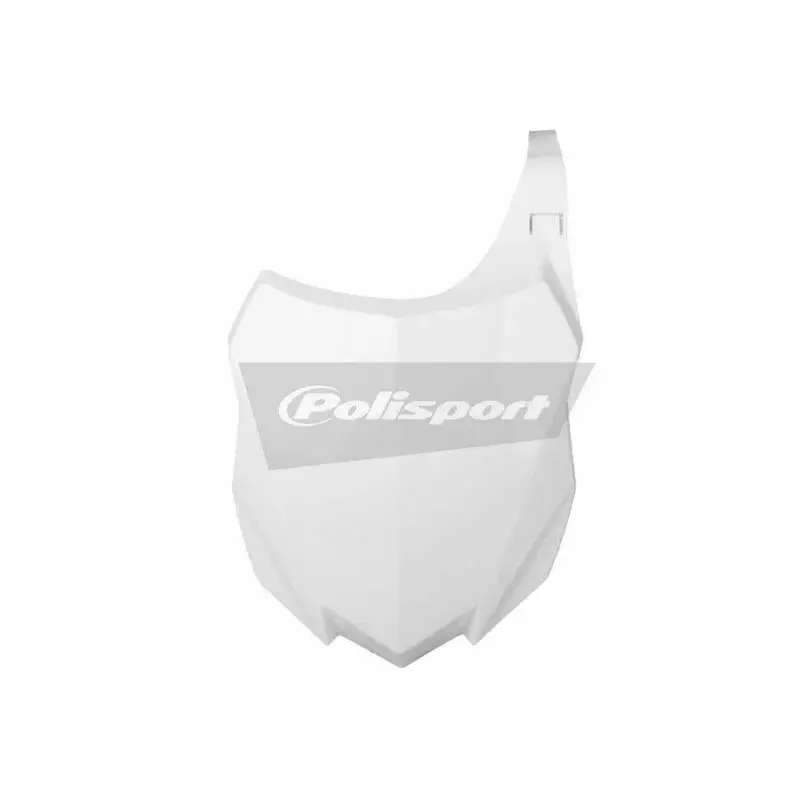 Plaque numéro frontale Polisport blanc Kawasaki KX250F/KX450F