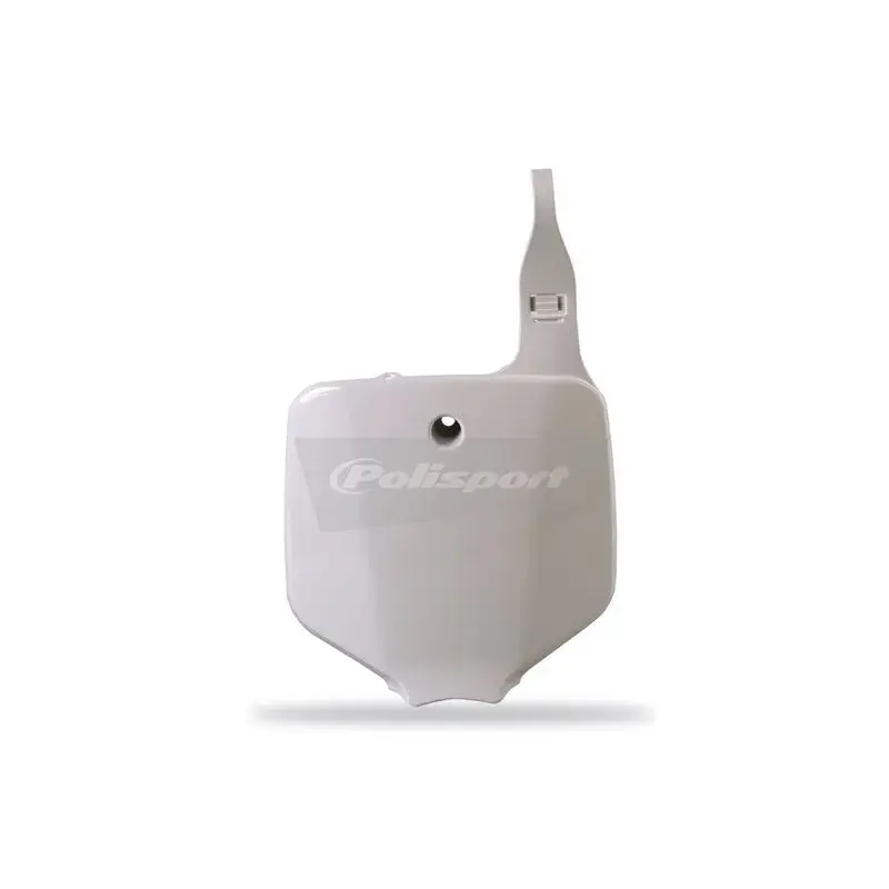 Plaque numéro frontale Polisport blanc Kawasaki/Suzuki