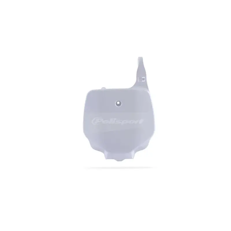 Plaque numéro frontale Polisport blanc Kawasaki KX85/KX100 et Suzuki RM100