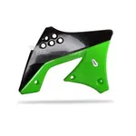 Ouïes de radiateur POLISPORT couleur origine noir/vert Kawasaki KX250F