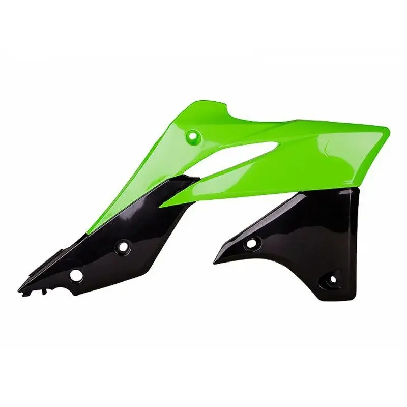 Ouïes de radiateur Polisport couleur origine vert/noir Kawasaki KX250F