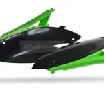 Plaques latérales POLISPORT vert/noir Kawasaki KX250F/KX450F
