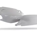 Plaques latérales Polisport Blanc KTM KX125/KX250