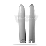 Protections de fourche Polisport blanc Kawasaki