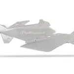Plaques latérales Polisport blanc Husqvarna