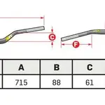 Guidon mini-cross avec barre ProTaper Seven Eighths MINI CROSS HAUT noir - Ø22,2 mm