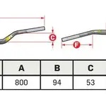 Guidon avec barre ProTaper Seven Eighths YZ HIGH noir - Ø22,2 mm