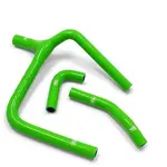 Durites de radiateur SAMCO type origine vert - 3 durites Kawasaki KX250F