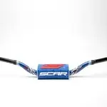 Guidon Ø28,6mm SCAR O² bleu/mousse bleu