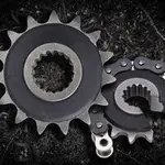 Pignon PBR RSS 15 dents acier anti-bruit pas 520 type 2119