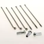 Jeu de rayons HAAN WHEELS 16&quot; noir/orange 32 rayons