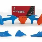 Kit plastique RACETECH vintage bleu/orange KTM SX/SX-F