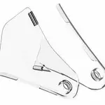 Protection ouies de radiateur POLISPORT transparent Kawasaki KX450F