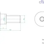 Vis LIGHTECH M6 X 16,5 Type 1018 Ergal rouge à l&#039;unité