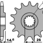 Pignon 18 dents PBR chaîne 530 Honda CBX1000BC PROLINK