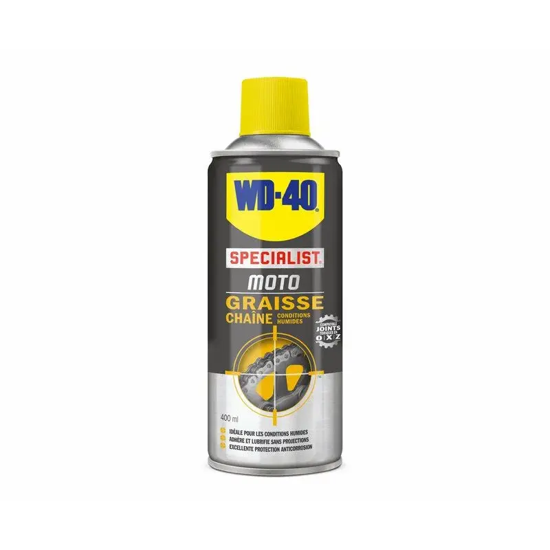 Graisse chaîne WD-40 Specialist Moto Condition humide 400ml