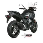 Silencieux MIVV Suono Steel Black/casquette carbone Honda CB500X