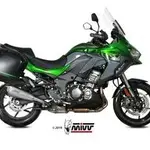 Silencieux MIVV Delta Race inox/casquette carbone Kawasaki Versys 1000