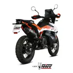 Silencieux MIVV Speed Edge Steel Black/casquette carbone KTM 790 Adventure