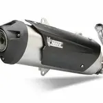 Ligne complète MIVV Urban inox/silencieux inox/casquette ABS noire Piaggio Beverly 125