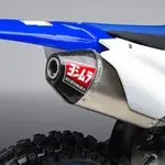 Ligne complète YOSHIMURA RS-4 Signature Series inox silencieux aluminium/casquette carbone Yamaha YZ450F