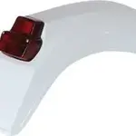 Garde-boue arrière + feu UFO Enduro blanc