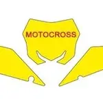 Fonds de plaque BLACKBIRD blanc Suzuki RM-Z450