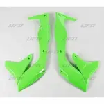 Ouïes de radiateur UFO vert fluo Kawasaki KX450F