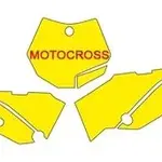 Fonds de plaque BLACKBIRD bleu KTM SX65