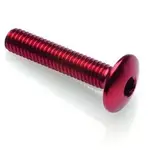 Vis tête bombée LIGHTECH M6 x 20 Ergal rouge