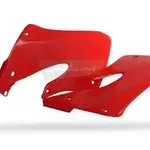Ouïes de radiateur Polisport rouge Honda CRF250R/CRF450R