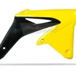 Ouïes de radiateur Polisport couleur origine 09-15 noir/jaune Suzuki RM-Z450