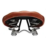 Selle VELO avec ressort cuir brun + rivet