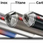 Silencieux SCORPION Rond inox 450mm