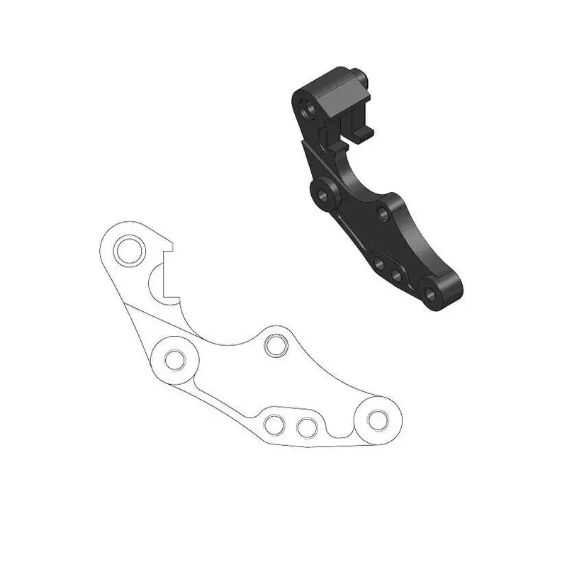 BRAKE CALIPER RELOCATION BRACKET RALLY/DAKAR 298mm