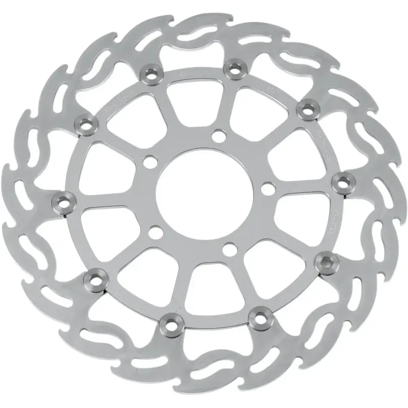 BRAKE ROTOR FLOATING FLAME FLAMED BLACK