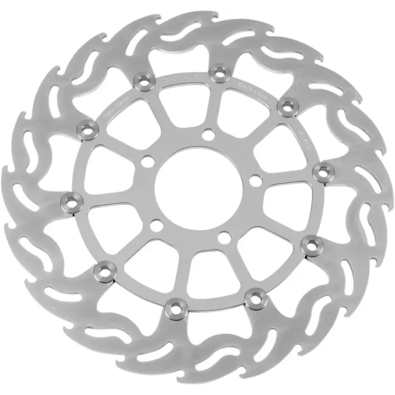 BRAKE ROTOR FLOATING FLAME FLAMED BLACK